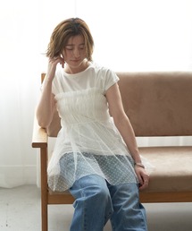 【2点SET】マルチwayチュールオーバーキャミSET/Tee