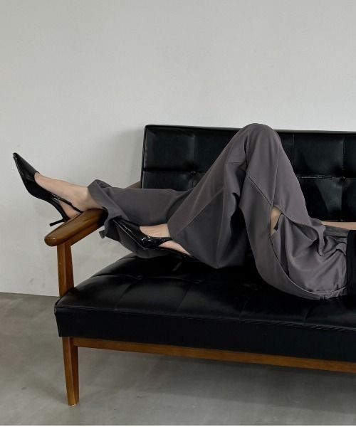 nemne store（ネンネストア）の「《Delfy》サイドカッティングスラックス（スラックス・レディース・グレー/ネイビー/ブラック・SMALL/MEDIUM）」の15枚目の写真