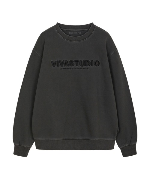 VIVASTUDIO（ビバスタジオ）の「LOCATION EMBROIDERY CREWNECK（スウェット・メンズ・ブラック系その他/ブラウン/ブルー系その他・SMALL/X-LARGE/MEDIUM/LARGE）」の2枚目の写真