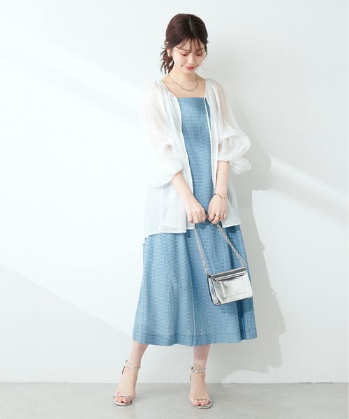 natural couture(ナチュラルクチュール)の「バックオープンワンピース(ワンピース・レディース・ブルー/グレー/ブラック/ベージュ・FREE)」の17枚目の写真