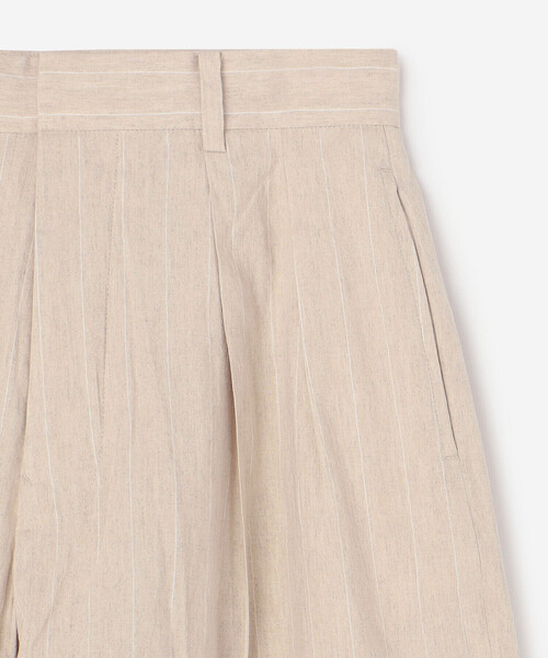 LE GLAZIK（ルグラジック）の「LE GLAZIK |  リネン ショートパンツ STRIPE WOMEN（その他パンツ・レディース・ベージュ系その他・36/34）」の4枚目の写真