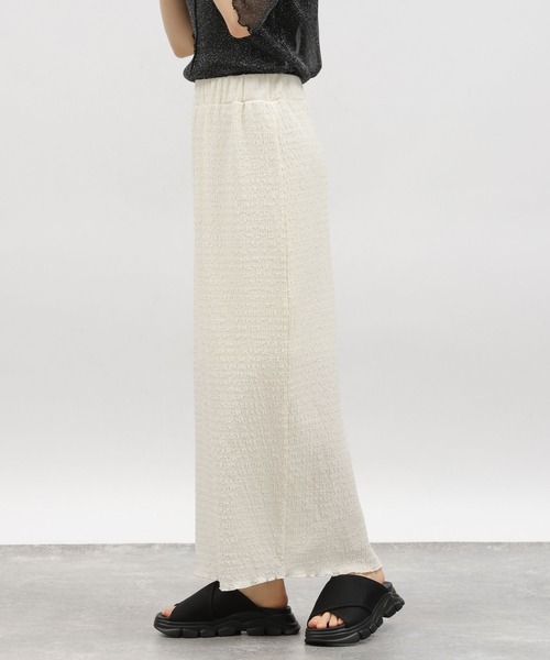 LAKOLE（ラコレ）の「シャーリングナロースカート / 118342（スカート・レディース・ライム/ブルー/ブラック/アイボリー・FREE）」の19枚目の写真