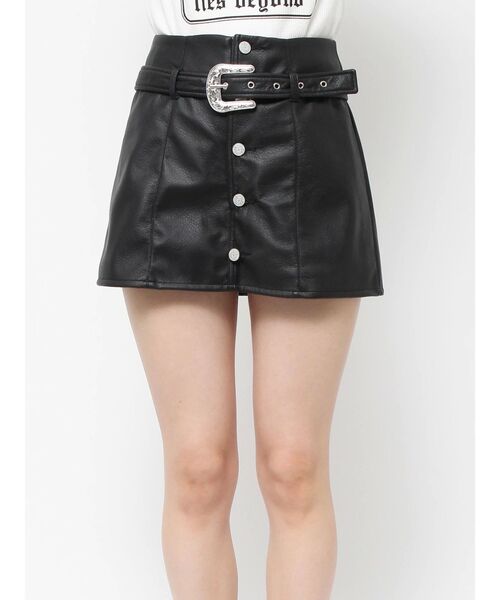 jouetie（ジュエティ）の「ローウエストベルトスカパン（スカート・レディース・ピンク/ブラック/カーキ・MEDIUM）」の16枚目の写真