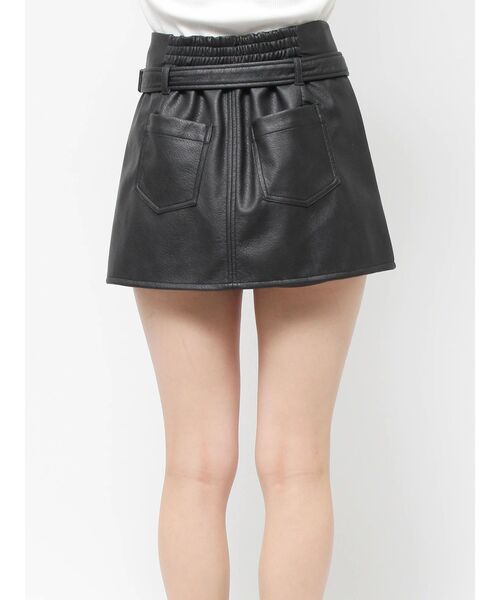 jouetie（ジュエティ）の「ローウエストベルトスカパン（スカート・レディース・ピンク/ブラック/カーキ・MEDIUM）」の5枚目の写真