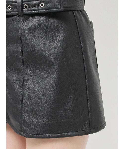 jouetie（ジュエティ）の「ローウエストベルトスカパン（スカート・レディース・ピンク/ブラック/カーキ・MEDIUM）」の7枚目の写真