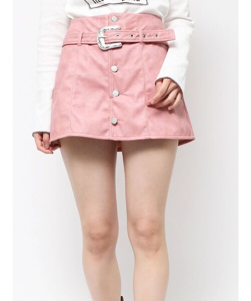 jouetie（ジュエティ）の「ローウエストベルトスカパン（スカート・レディース・ピンク/ブラック/カーキ・MEDIUM）」の13枚目の写真