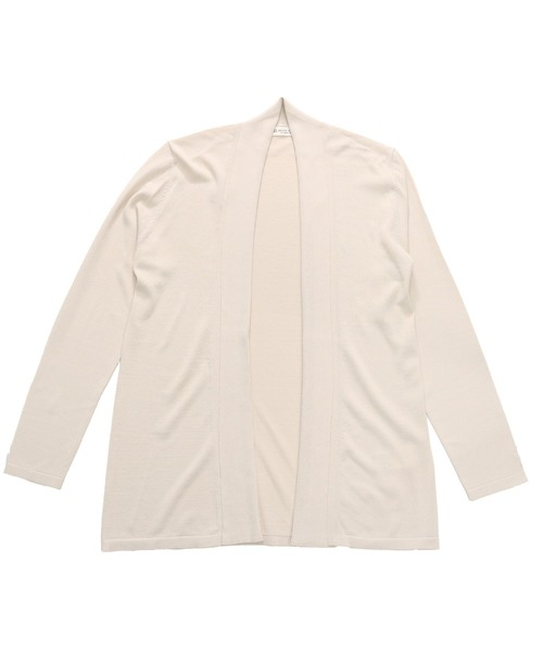 TOKYO SHIRTS(トウキョウシャツ)の「前立てリブトッパーニットカーディガン(ニット/セーター・レディース・ブラック/ネイビー/ベージュ・M/L)」の1枚目の写真