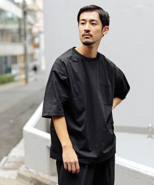 B:MING by BEAMS(ビーミングバイビームス)の「ストレッチ メッシュ ソリッド ポケットTシャツ(Tシャツ/カットソー・メンズ・ブラック/ブラウン系その他5・SMALL/MEDIUM/LARGE/X-LARGE)」の2枚目の写真