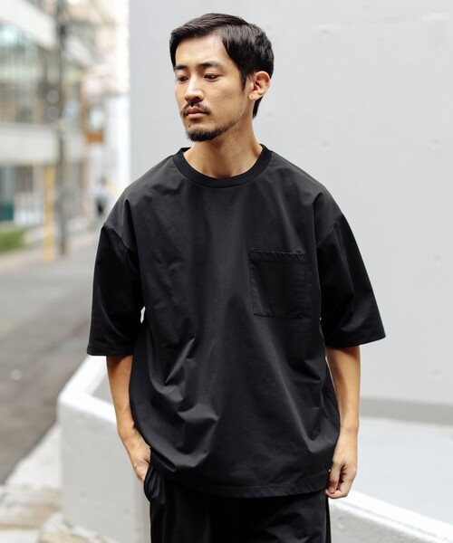 B:MING by BEAMS(ビーミングバイビームス)の「ストレッチ メッシュ ソリッド ポケットTシャツ(Tシャツ/カットソー・メンズ・ブラック/ブラウン系その他5・SMALL/MEDIUM/LARGE/X-LARGE)」の6枚目の写真