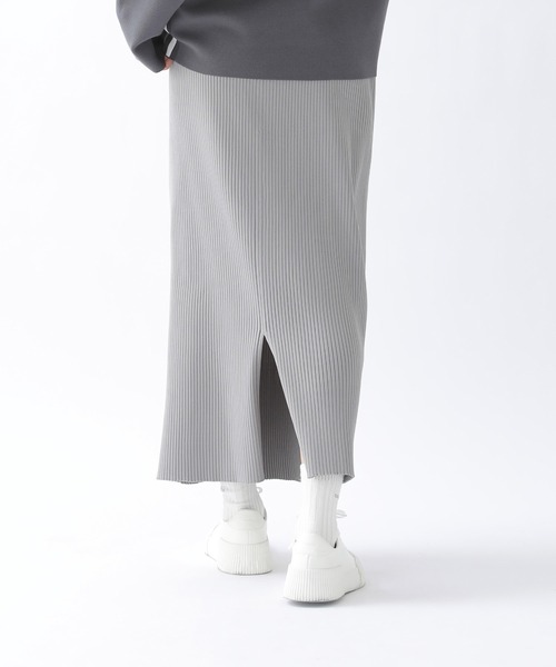 ZUCCa（ズッカ）の「リサイクルPEニット / スカート / (O)（スカート・レディース・グリーン/ブラック/グレー・M size）」の5枚目の写真