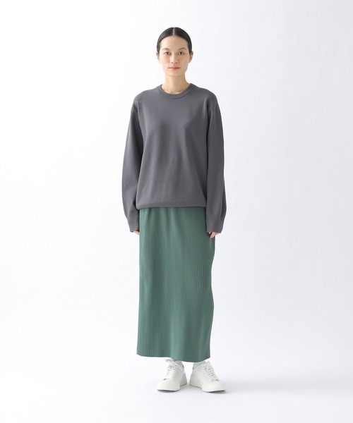 ZUCCa（ズッカ）の「リサイクルPEニット / スカート / (O)（スカート・レディース・グリーン/ブラック/グレー・M size）」の7枚目の写真