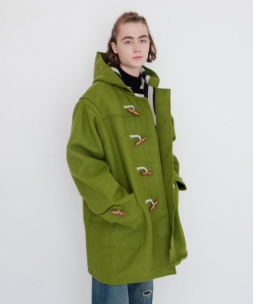 グローバーオールダッフルコートグリーン緑38