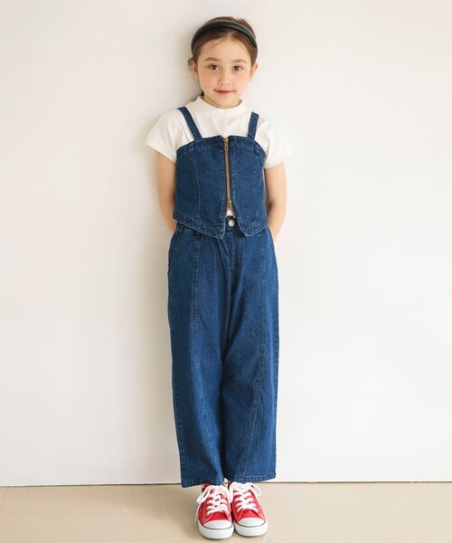 JUEMI ジュエミ デニムビスチェ　ビスチェ　EDWIN.コラボ　Sサイズ Ou? by EDWIN】シャーリングデニムビスチェ（キャミソール