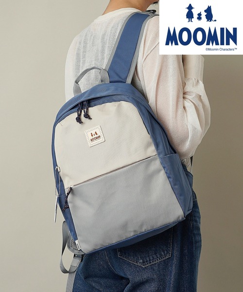 MOOMIN(ムーミン)の「【MOOMIN】(ムーミン) 軽量 はっ水加工 A4サイズ収納可能 RMNL-04(バックパック/リュック・レディース・ブラック/カーキ/レッド/グレー/チャコールグレー/グレイッシュブルー・FREE)」の5枚目の写真