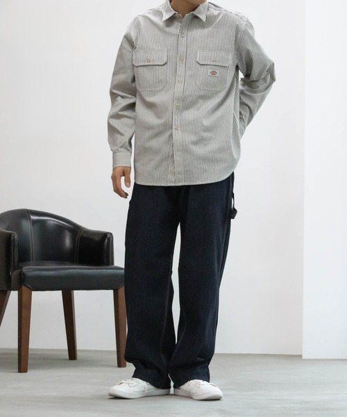 Wrangler(ラングラー)の「WRANGLER CARPENTAR PANTS(デニムパンツ・メンズ・インディゴブルー/ストライプ/ワンウォッシュ・S/M/L/XL)」の11枚目の写真