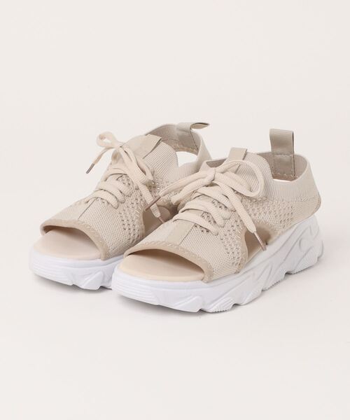Ritzy(リッツィー)の「厚底 スニーカー スポーツサンダル(サンダル・レディース・ベージュ/ホワイト/ブラック・23/24/25/22.5/24.5/23.5)」の13枚目の写真