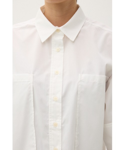 crie conforto(クリーコンフォルト)の「クロップドシャツ(シャツ/ブラウス・レディース・オフホワイト/ブラック/ライトブルー・FREE)」の22枚目の写真