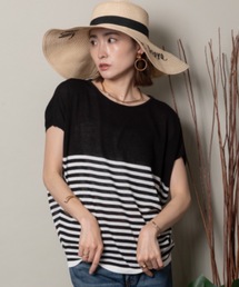 MHBG TOKYO | フレンチ袖ボーダーニット(ニット/セーター)