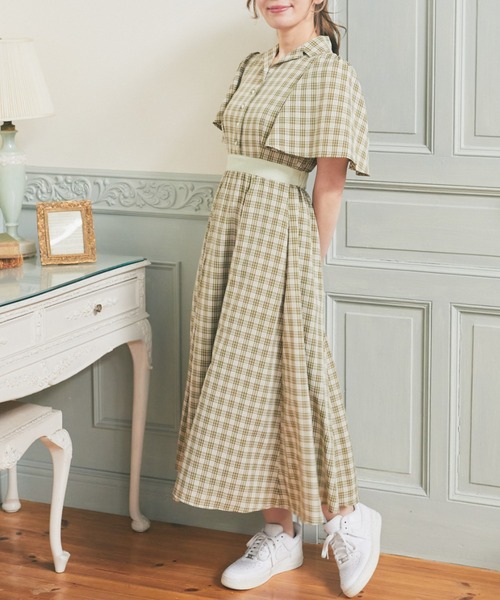 アリーム シアースリーブチェックワンピース シアースリーブチェックワンピース/Areeam（アリーム）の