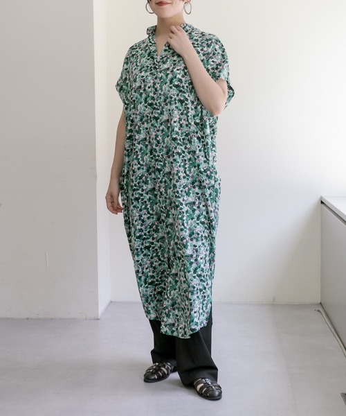 完売品‼️イアパピヨネ　フロントボタン　ロングワンピース　SUM1STYLE ear PAPILLONNER（イアパピヨネ）の「《手洗い可》フロント