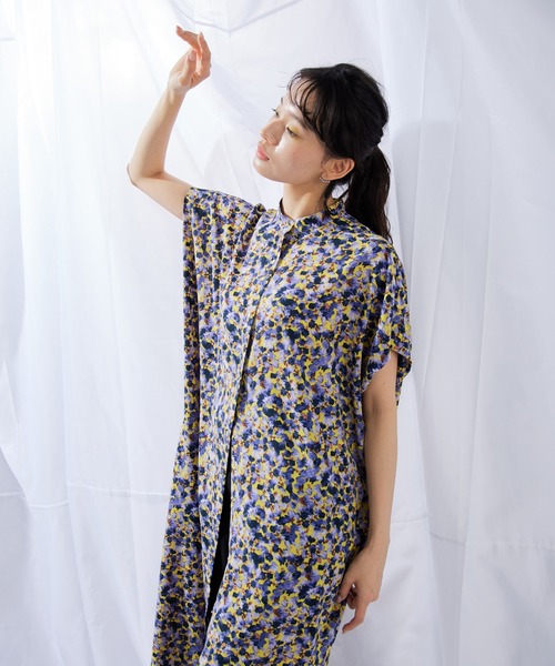 完売品‼️イアパピヨネ　フロントボタン　ロングワンピース　SUM1STYLE ear PAPILLONNER（イアパピヨネ）の「《手洗い可》フロント