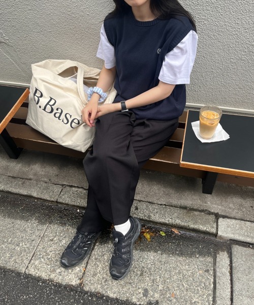 BROKEN BASE(ブロークンベース)の「タックワイドスラックス(スラックス・メンズ・ブラック/グレー・MEDIUM/LARGE)」の3枚目の写真