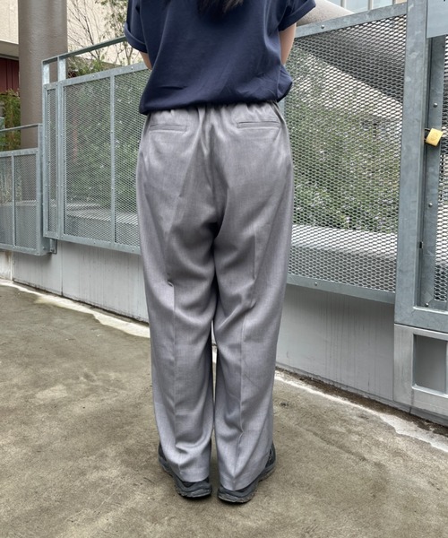 BROKEN BASE(ブロークンベース)の「タックワイドスラックス(スラックス・メンズ・ブラック/グレー・MEDIUM/LARGE)」の17枚目の写真
