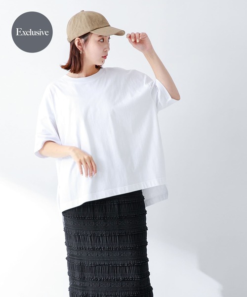 SHELTECH（シェルテック）の「『別注』SHELTECH×Sonny Label　オーバーサイズTシャツ（Tシャツ/カットソー・レディース・ブラック/オフホワイト/チャコールグレー・FREE）」の2枚目の写真