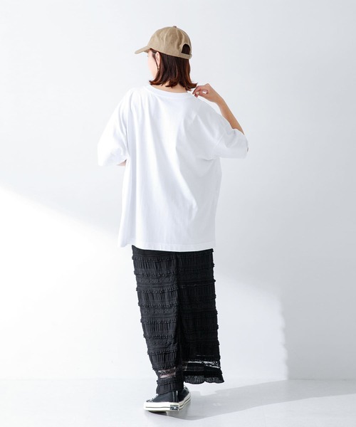 SHELTECH（シェルテック）の「『別注』SHELTECH×Sonny Label　オーバーサイズTシャツ（Tシャツ/カットソー・レディース・ブラック/オフホワイト/チャコールグレー・FREE）」の9枚目の写真