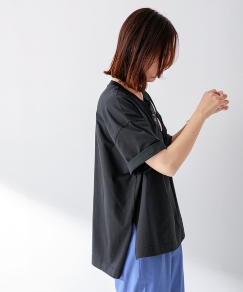 SHELTECH（シェルテック）の「『別注』SHELTECH×Sonny Label　オーバーサイズTシャツ（Tシャツ/カットソー・レディース・ブラック/オフホワイト/チャコールグレー・FREE）」の11枚目の写真