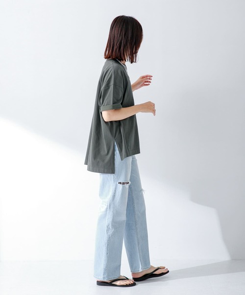 SHELTECH（シェルテック）の「『別注』SHELTECH×Sonny Label　オーバーサイズTシャツ（Tシャツ/カットソー・レディース・ブラック/オフホワイト/チャコールグレー・FREE）」の20枚目の写真