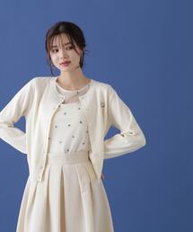 PROPORTION BODY DRESSING | ポイント刺繍ニットカーディガン / 1214274601(カーディガン/ボレロ)