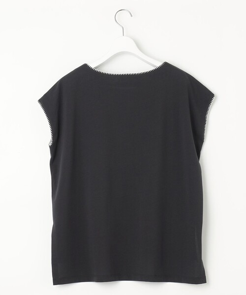 23区 L(ニジュウサンクオオキイサイズ)の「【洗える】トリミングジャージー カットソー(Tシャツ/カットソー・レディース・ホワイト系/ベージュ系/ブラック系・46/44)」の10枚目の写真