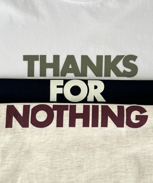 CANAL JEAN（キャナルジーン）の「El mar　THANKS半袖Tシャツ（Tシャツ/カットソー・レディース・オートミール/ネイビー/アイボリー・ONE SIZE）」の13枚目の写真