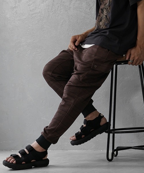 MinoriTY(マイノリティ)の「【MinoriTY】接触冷感サルエルジョガーパンツ スウェットパンツ 夏用 メンズ ワイドパンツ ルームウェア(スウェットパンツ・メンズ・杢グレー/ブラウン系その他/カーキ/グレー系その他/ブラック・M/S/XL/L)」の16枚目の写真