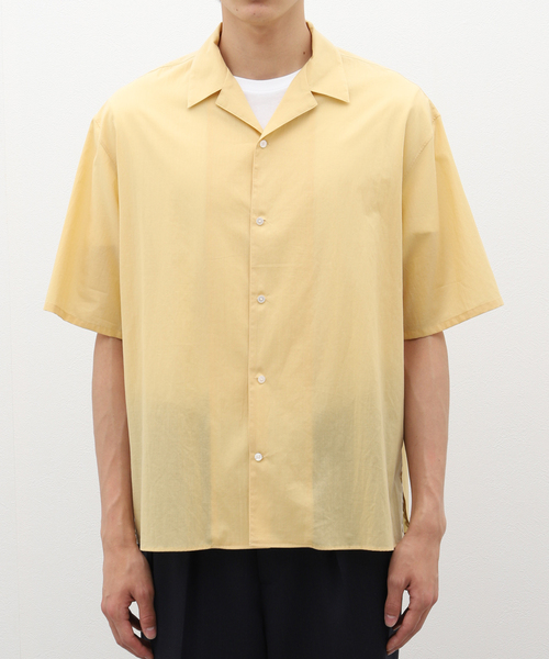 EDIFICE LA BOUCLE（エディフィスラブークル）の「LA BOUCLE (ラブークル) Combed ローン オープンカラー シャツ（シャツ/ブラウス・メンズ・ピンク/イエロー/ブルー・2/3）」の2枚目の写真