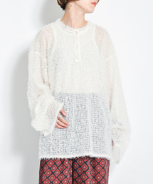 CITYSHOP | FRINGE TULE PULL OVER：カットソー(Tシャツ/カットソー)