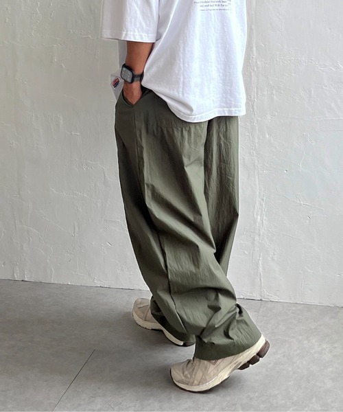 POWER TO THE PEOPLE（パワートゥーザピープル）の「ワッシャーナイロン バルーンパンツ（その他パンツ・メンズ・ベージュ/オリーブ/ブラック・M/L）」の3枚目の写真