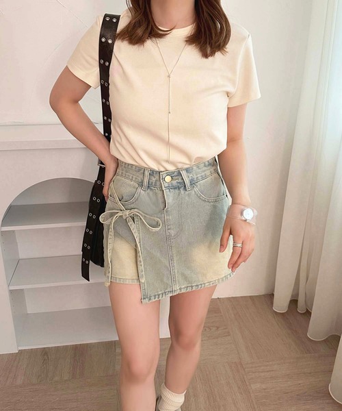 apres jour(アプレジュール)の「【apres jour mimi】アソートラップライクスカパン【ZOZOTOWN限定アイテム】(デニムパンツ・レディース・ブルー系その他/ベージュ系その他・X-LARGE/フリー)」の13枚目の写真