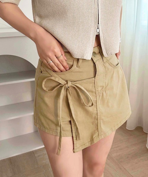 apres jour(アプレジュール)の「【apres jour mimi】アソートラップライクスカパン【ZOZOTOWN限定アイテム】(デニムパンツ・レディース・ブルー系その他/ベージュ系その他・X-LARGE/フリー)」の17枚目の写真