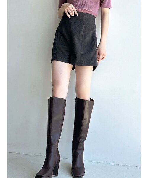 RESEXXY（リゼクシー）の「ハイウエストショートパンツ（その他パンツ・レディース・その他1/ブラウン/アイボリー/ブラック・FREE）」の2枚目の写真