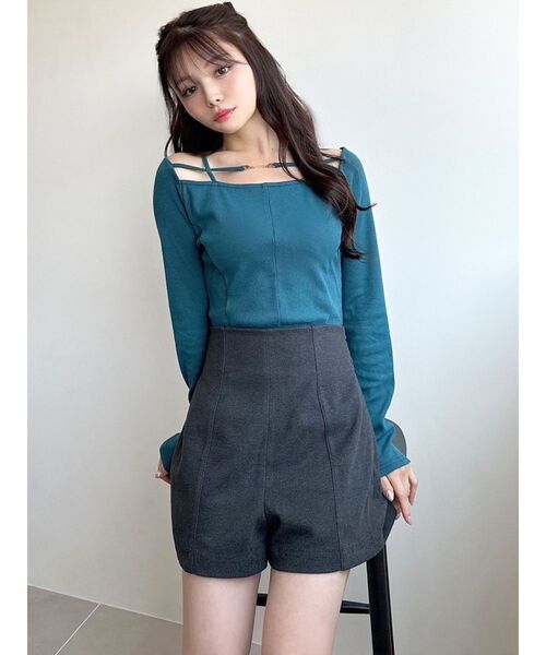 RESEXXY（リゼクシー）の「ハイウエストショートパンツ（その他パンツ・レディース・その他1/ブラウン/アイボリー/ブラック・FREE）」の16枚目の写真