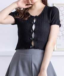 clear | フロントリボンメローカットソートップス≪2024SS新作≫(Tシャツ/カットソー)