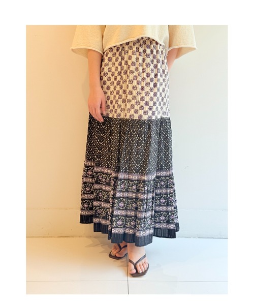 sara mallika(サラ マリカ)の「CTN KIKA ETHNIC PRT SK(スカート・レディース・グリーン/ブルー/ブラック・M/S)」の7枚目の写真