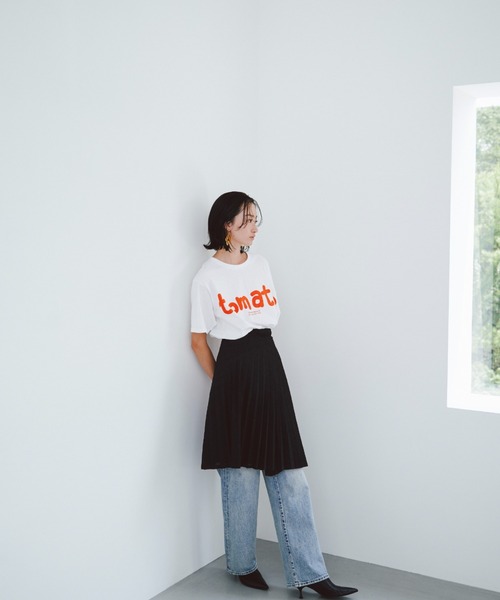 THEATRE PRODUCTS（シアタープロダクツ）の「ベジタブルTシャツ-tomato-（Tシャツ/カットソー・レディース・ホワイト・FREE）」の5枚目の写真