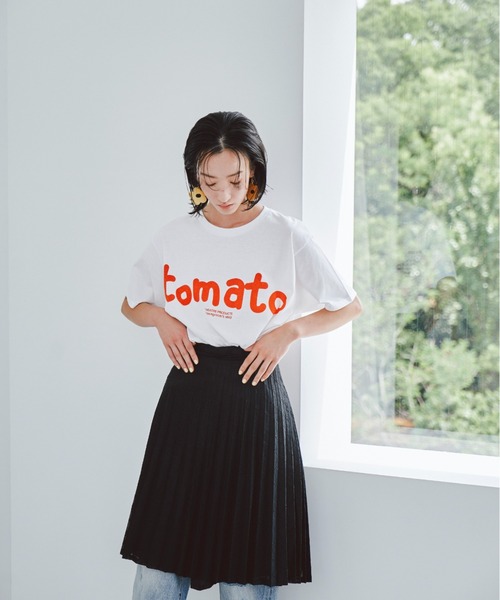 THEATRE PRODUCTS（シアタープロダクツ）の「ベジタブルTシャツ-tomato-（Tシャツ/カットソー・レディース・ホワイト・FREE）」の7枚目の写真