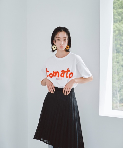 THEATRE PRODUCTS（シアタープロダクツ）の「ベジタブルTシャツ-tomato-（Tシャツ/カットソー・レディース・ホワイト・FREE）」の8枚目の写真