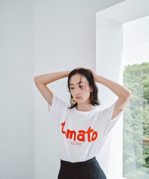 THEATRE PRODUCTS（シアタープロダクツ）の「ベジタブルTシャツ-tomato-（Tシャツ/カットソー・レディース・ホワイト・FREE）」の10枚目の写真