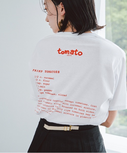 THEATRE PRODUCTS（シアタープロダクツ）の「ベジタブルTシャツ-tomato-（Tシャツ/カットソー・レディース・ホワイト・FREE）」の15枚目の写真