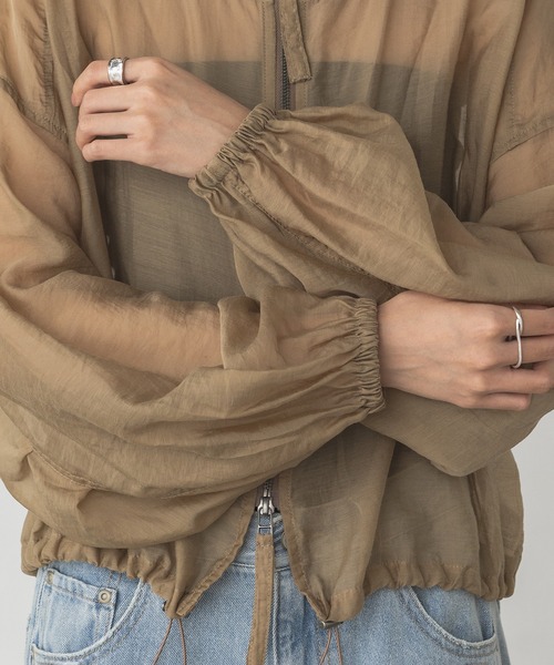 チキチキチキン★センソユニコ★ETUDE　BY　E24cm セール】シアーショートブルゾン（ブルゾン）｜hunch（ハンチ